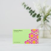 Vector Blume II - Pastell grün Visitenkarte (Stehend Vorderseite)