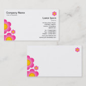 Vector Blume - weiß Visitenkarte (Vorne/Hinten)