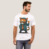 Vector Cat Character T - Shirt (Vorne ganz)