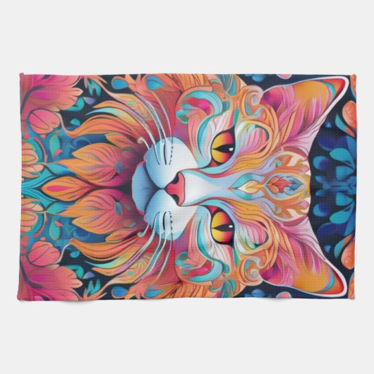 Vector Cat Handtuch (Horizontal)