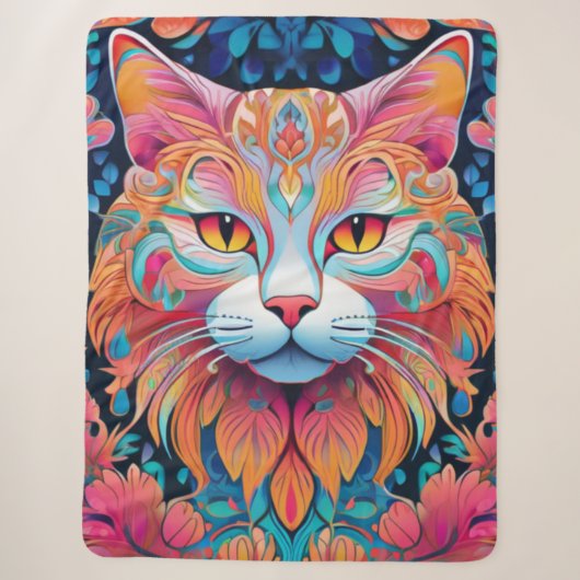 Vector Cat Sherpa Blanket Sherpadecke (Vorderseite)