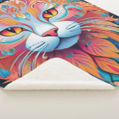 Vector Cat Sherpa Blanket Sherpadecke (3/4)