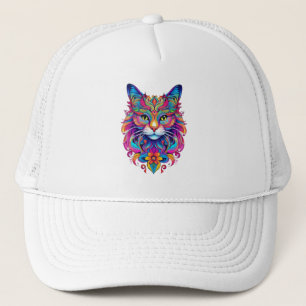 Vector Cat Trucker Hat Truckerkappe