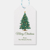 Vector Christmas Tree Geschenkanhänger (Vorderseite)