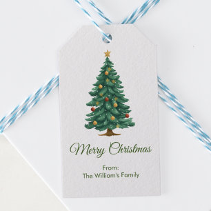 Vector Christmas Tree Geschenkanhänger