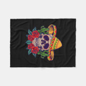 Vector cinco de mayo mexicans skulptur fleecedecke (Vorderseite (Horizontal))