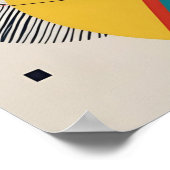 Vector Collision - eine Retro-Futuristenkompositio Poster (Ecke)