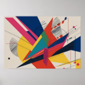 Vector Collision - eine Retro-Futuristenkompositio Poster (Vorne)