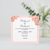 Vector des Blumenzaubers Einladung (Stehend Vorderseite)