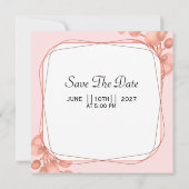 Vector des Blumenzaubers Einladung (Rückseite)