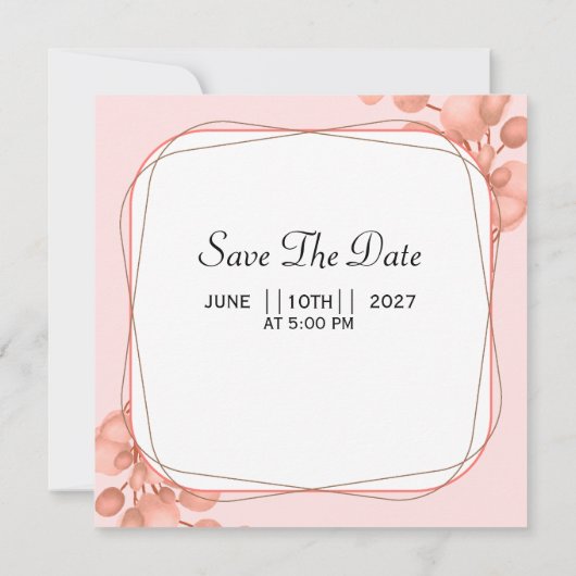 Vector des Blumenzaubers Einladung (Rückseite)