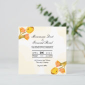 Vector Design der Einladungskarte Square Einladung (Stehend Vorderseite)