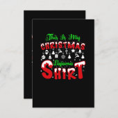 Vector dies ist meine Weihnachts-Pyjama-Shirt Zita Einladung (Vorne/Hinten)