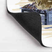 Vector duck family illustration mousepad (Ecke)