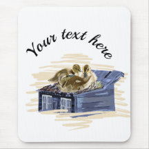 Vector duck family illustration