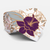 Vector Floral Neck Tie Krawatte (Gerollt)