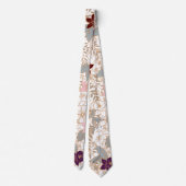 Vector Floral Neck Tie Krawatte (Rückseite)