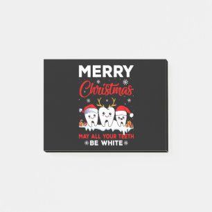 Vector fröhliche Weihnachten können alle Ihre Zähn Post-it Klebezettel