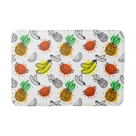 Vector Graphic Seamless-Muster Badematte (Vorderseite)