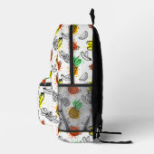 Vector Graphic Seamless Muster Bedruckter Rucksack (Rechts)