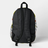 Vector Graphic Seamless Muster Bedruckter Rucksack (Rückseite)