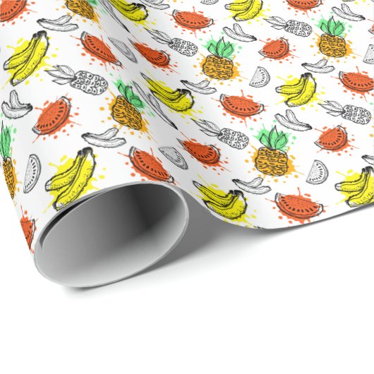 Vector Graphic Seamless Muster Geschenkpapier (Rolleneckpunkt)