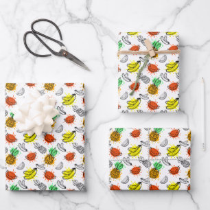 Vector Graphic Seamless Muster Geschenkpapier Set