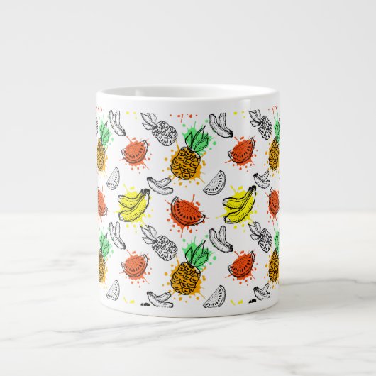 Vector Graphic Seamless-Muster Jumbo-Tasse (Vorderseite)