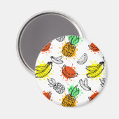 Vector Graphic Seamless Muster Magnet (Vorderseite/Rückseite)