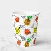 Vector Graphic Seamless Muster Pappbecher (Rückseite)