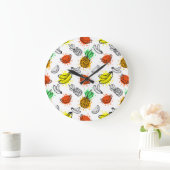 Vector Graphic Seamless Pattern Große Wanduhr (Zuhause)
