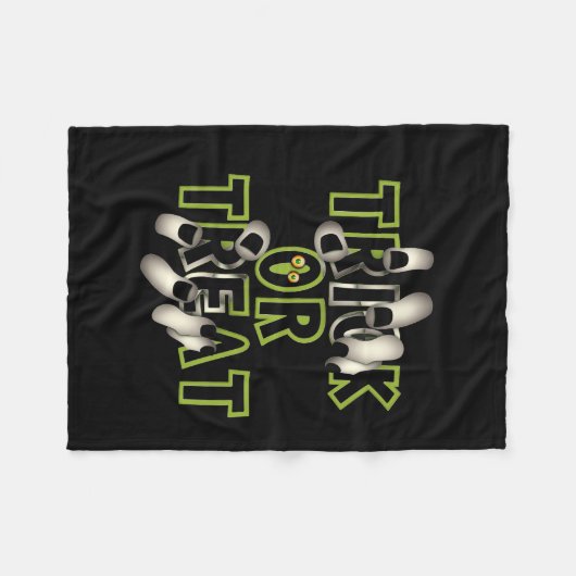 Vector Halloween-Party Fleecedecke (Vorderseite (Horizontal))