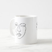 vector illustration of a silhouette of a man kaffeetasse (Vorderseite Links)