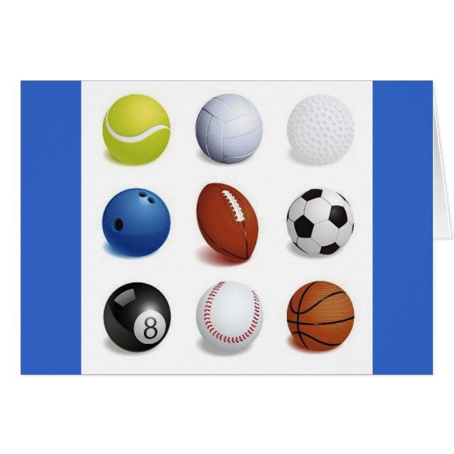 Vector Illustration von Sportballen (Vorderseite (Horizontal))