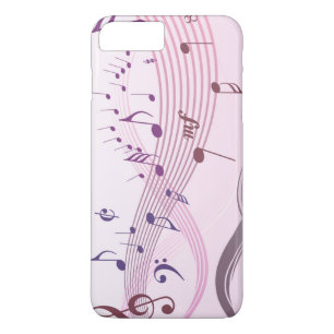 Vector Illustration von Winding-Musiknoten iPhone 8 Plus/7 Plus Hülle