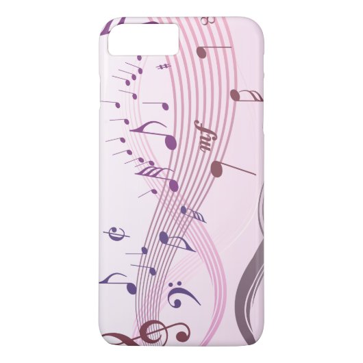 Vector Illustration von Winding-Musiknoten Case-Mate iPhone Hülle (Rückseite)