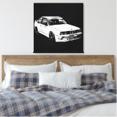 Vector Image BMW E30 Leinwanddruck (Insitu (Schlafzimmer))