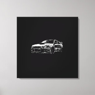 Vector Image Subaru Impreza Wrx Sti Leinwanddruck