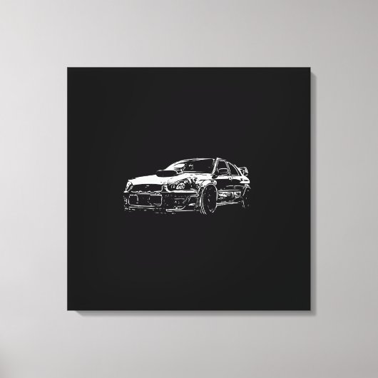 Vector Image Subaru Impreza Wrx Sti Leinwanddruck (Vorderseite)