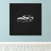 Vector Image Subaru Impreza Wrx Sti Leinwanddruck (Insitu (Holzboden))