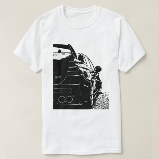 Vector Image Subaru Impreza WRX Sti T-Shirt (Design vorne)
