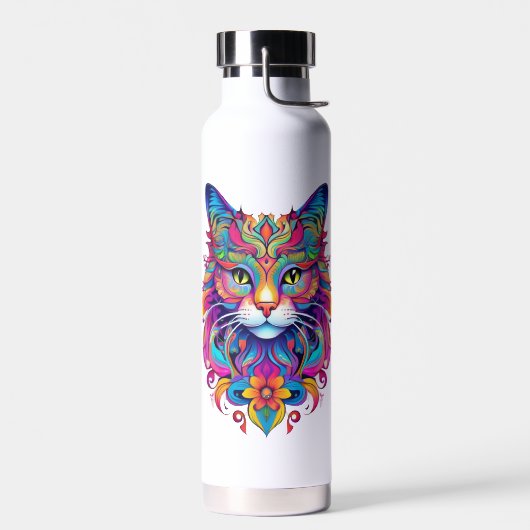 Vector Katzenwasserflasche Trinkflasche (Links)