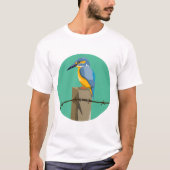 Vector kingfisher NZ-Vogel T-Shirt (Vorderseite)