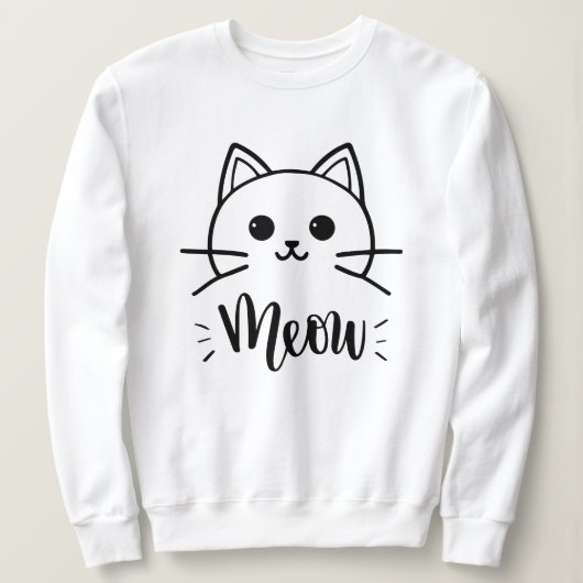 Vector lustige Cartoon Katze. Drucken für T - Shir Sweatshirt (Design vorne)