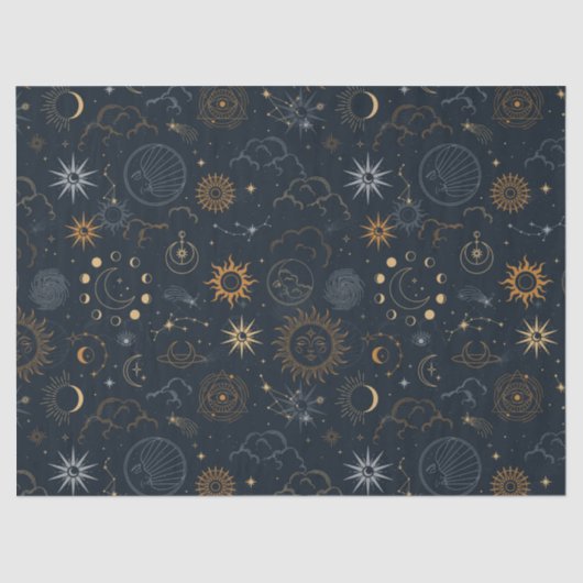 Vector Magic mit Konstellationen Sun Moon Magic Seidenpapier (Vorderseite)
