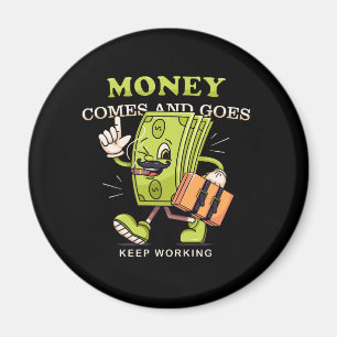 Vector money Cartoon Maskottchen perfekt Magnet