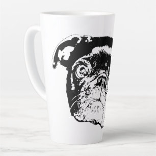 Vector Morgen Mops Milchtasse