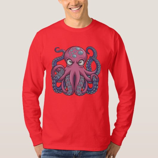 Vector Octopus Monster T - Shirt Design - Edo Ukiy (Vorderseite)