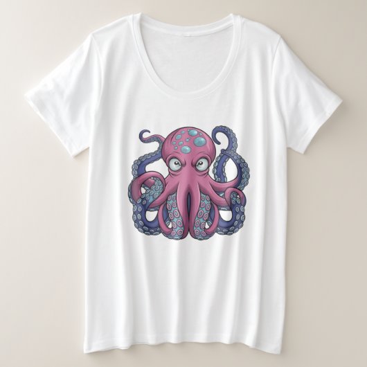 Vector Octopus Monster T - Shirt Design - Edo Ukiy (Design vorne)