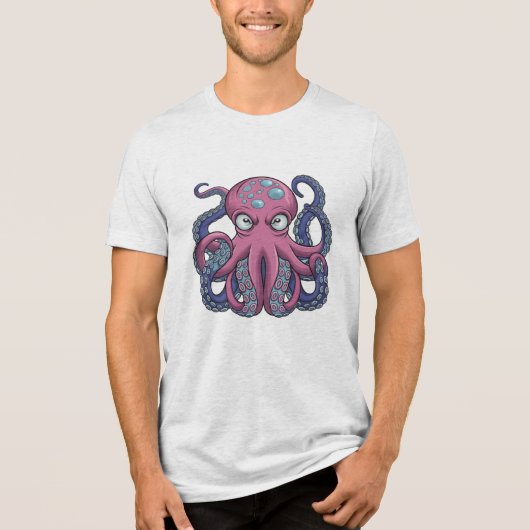 Vector Octopus Monster T - Shirt Design - Edo Ukiy (Vorderseite)